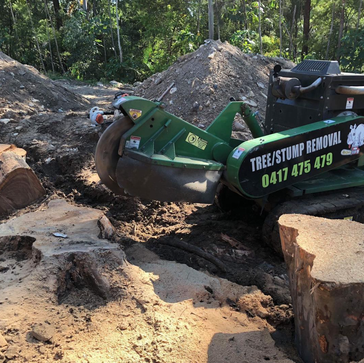stump grinding and stump removal services gold coast hinterland